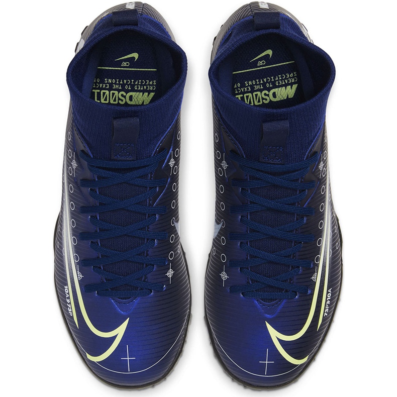Nike Mercurial Superfly 7 Academy Mds Tf Junior BQ5407 401 football shoe navy blue navy blue 1