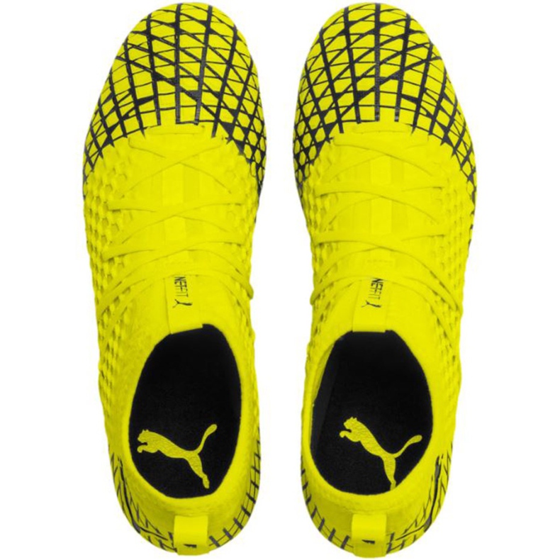 Football boots Puma Future 4.3 Netfit Fg Ag yellow-black 105612 03 multicolored 1