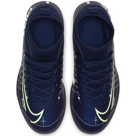 Nike Mercurial Superfly 7 Club Mds Tf Junior BQ5416 401 football shoe navy blue navy blue 1