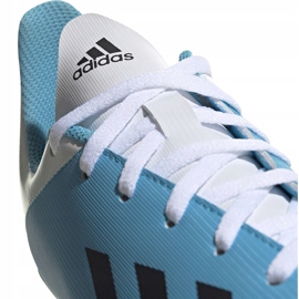 Adidas 19.4 FxG Junior football boots blue white F35361 - KeeShoes