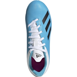 Football boots adidas X 19.4 In Junior blue and white F35352 1