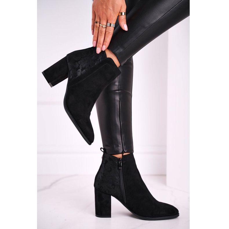 Women's Boots On High Heel Sergio Leone Black BT508 2 Women's Boots On High Heel Sergio Leone Black BT508 2