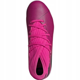 Adidas Nemeziz 19.3 In Junior football boots pink F99946 1