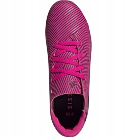 Adidas Nemeziz 19.4 FxG Junior pink soccer shoes F99949 1