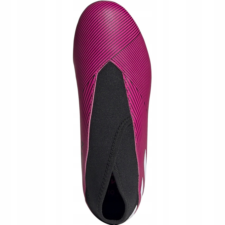 Adidas Nemeziz 19.3 Ll Fg Jr pink soccer shoes EF8848 black 1