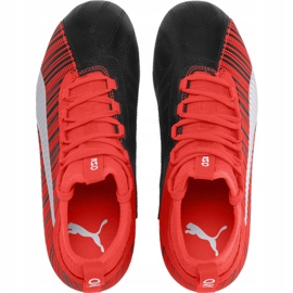 Football boots Puma One 5.3 Fg Ag Junior red black 105657 01 multicolored 1