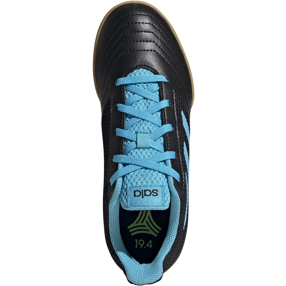 Florecer Desconfianza analogía Adidas Predator 19.4 In Sala Junior football boots black and blue G25830 -  KeeShoes