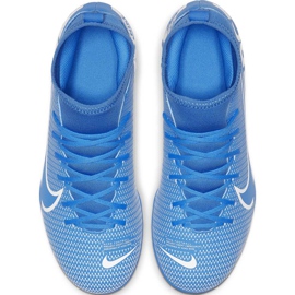 Nike Mercurial Superfly 7 Club FG / MG Junior AT8150 414 soccer shoes blue blue 1 Nike Mercurial Superfly 7 Club FG / MG Junior AT8150 414 soccer shoes blue blue 1