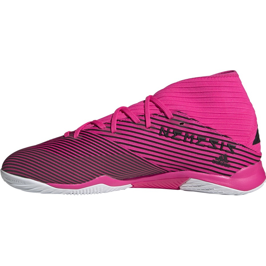 Adidas Nemeziz 19.3 In pink soccer shoes F34411 black grey - KeeShoes