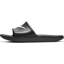 Nike Kawa Shower GS / PS black slippers BQ6831 001 white 2