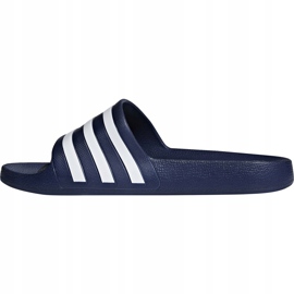 Adidas Adilette Aqua slippers navy F35542 white navy blue 2