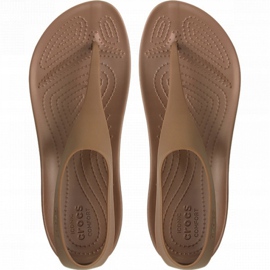Crocs women's sandals Serena Flip W brown 205468 860 2 Crocs women's sandals Serena Flip W brown 205468 860 2