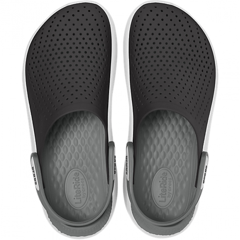 Crocs Men's Literide Clog Sandals Black / Gray 204592 05M grey 1