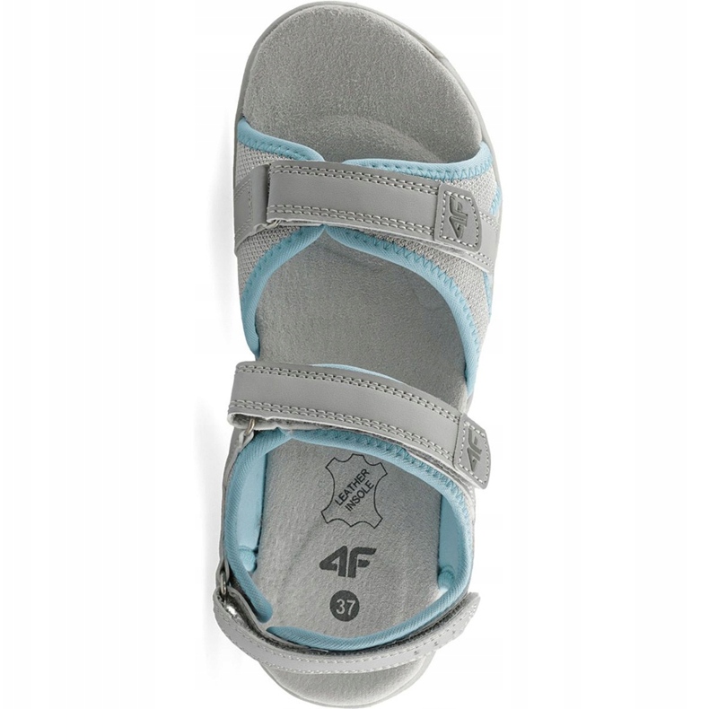 Sandals for girls 4F multicolor J4L19 JSAD206 90S blue grey 1