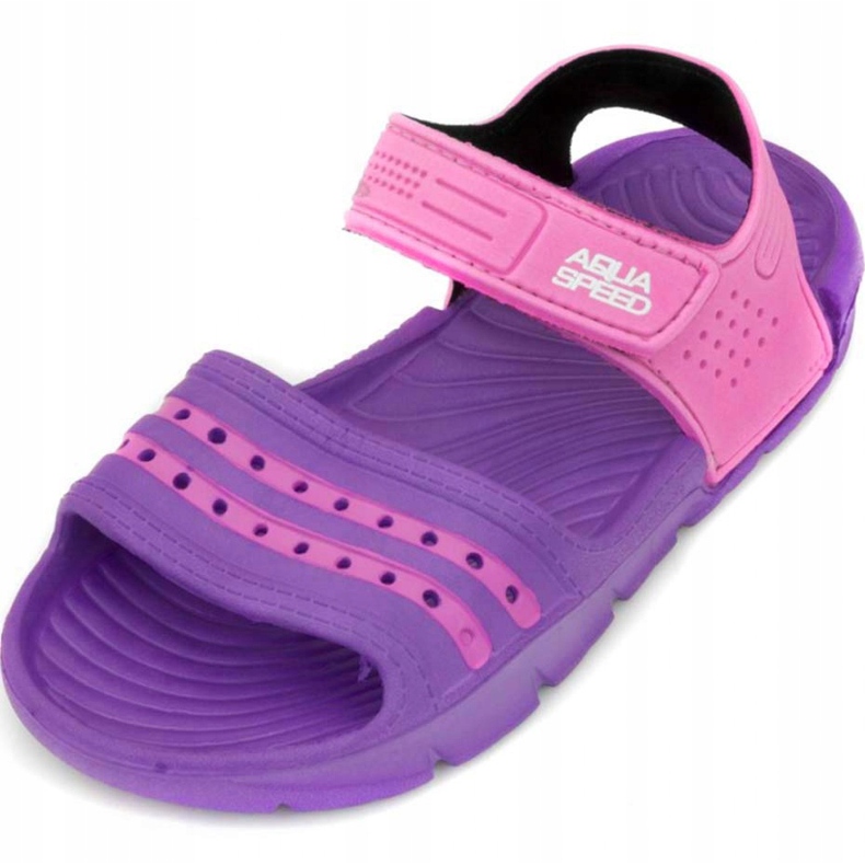 Aqua-speed Noli pool slippers for children purple pink col.93 violet violet 2