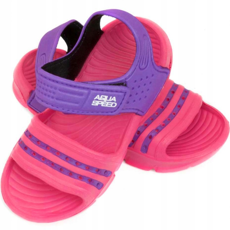 Aqua-speed Noli children's pool slippers pink-purple col. 39 1