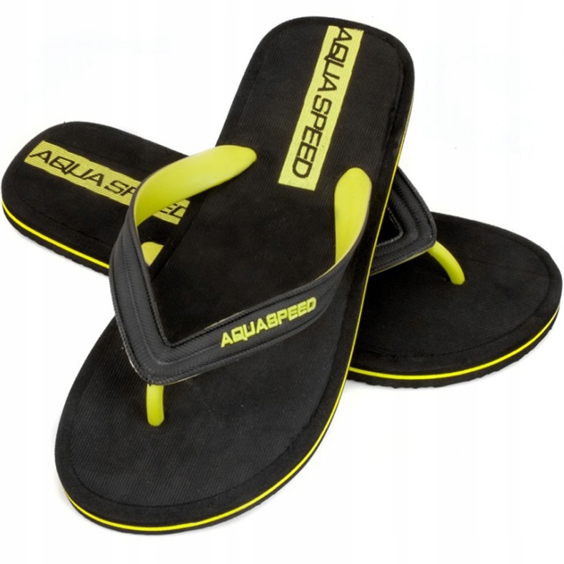 Aqua-speed Faro men's pool slippers col. 38 black 1