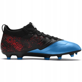 Puma One 19.3 Fg Ag soccer shoes black-blue 105486 01 1