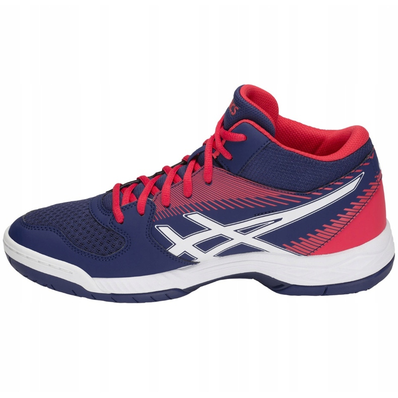Asics Gel-Task Mt B703Y-400 men's volleyball shoes white, red, navy blue navy blue 1