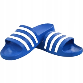 Adidas Adilette Aqua blue slippers F35541 navy blue 1 Adidas Adilette Aqua blue slippers F35541 navy blue 1