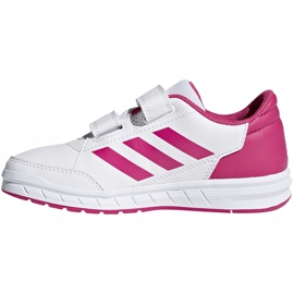 Adidas AltaSport Cf K white and pink children's shoes D96828 1