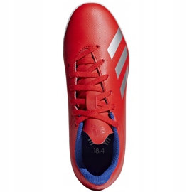 Adidas X 18.4 Tf Jr red soccer shoes BB9417 multicolored 1