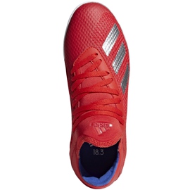 Adidas X 18.3 In Jr. soccer shoes red BB9396 multicolored 1