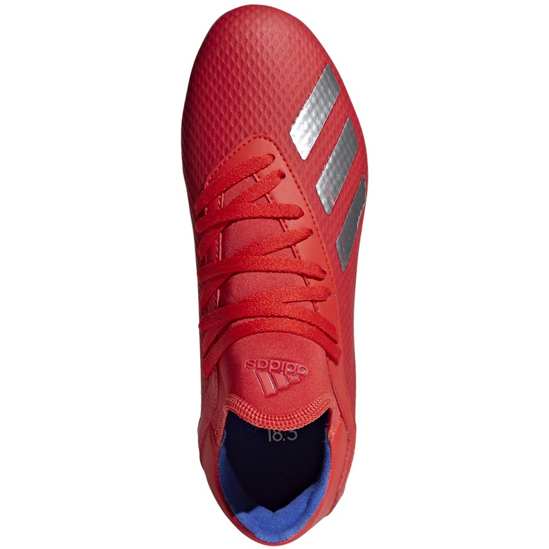 Adidas X 18.3 Fg Jr red soccer shoes BB9371 multicolored 1