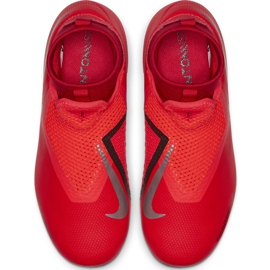 Nike Phantom Vsn Academy Df FG / MG Jr AO3287 600 football shoe red red 1