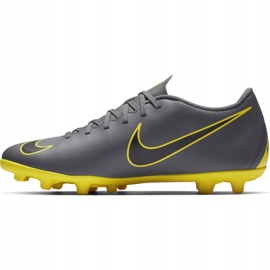 Nike Mercurial Vapor 12 Club Mg AH7378 070 soccer shoes gray, yellow grey 1