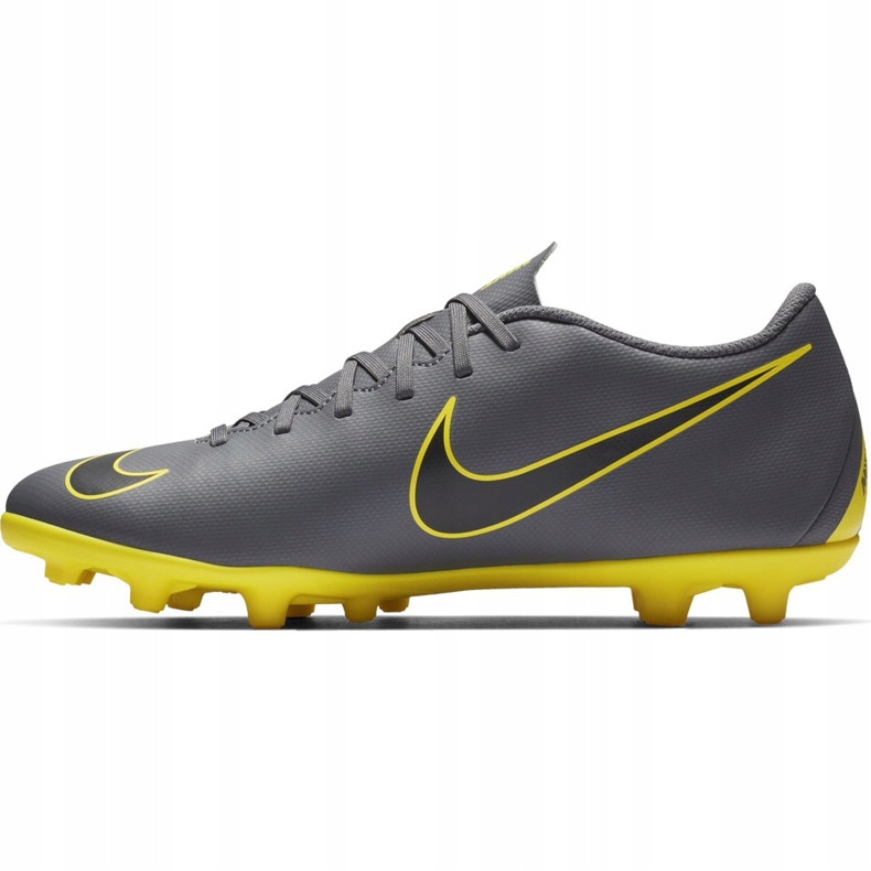 Nike Mercurial Vapor 12 Club Mg AH7378 070 soccer shoes gray, yellow grey 1
