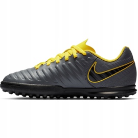 Nike Tiempo Legend 7 Club Tf Jr AH7261 070 football shoes black grey 1