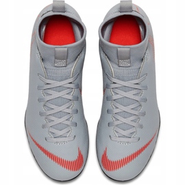 Nike Mercurial Superfly 6 Club Mg Jr AH7339 060 soccer shoes white grey 1