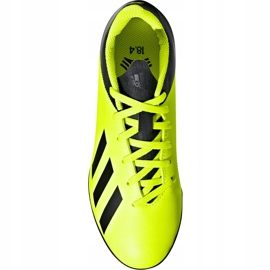 The adidas X Tango 18.4 Tf Jr DB2435 football boots yellow yellow 1