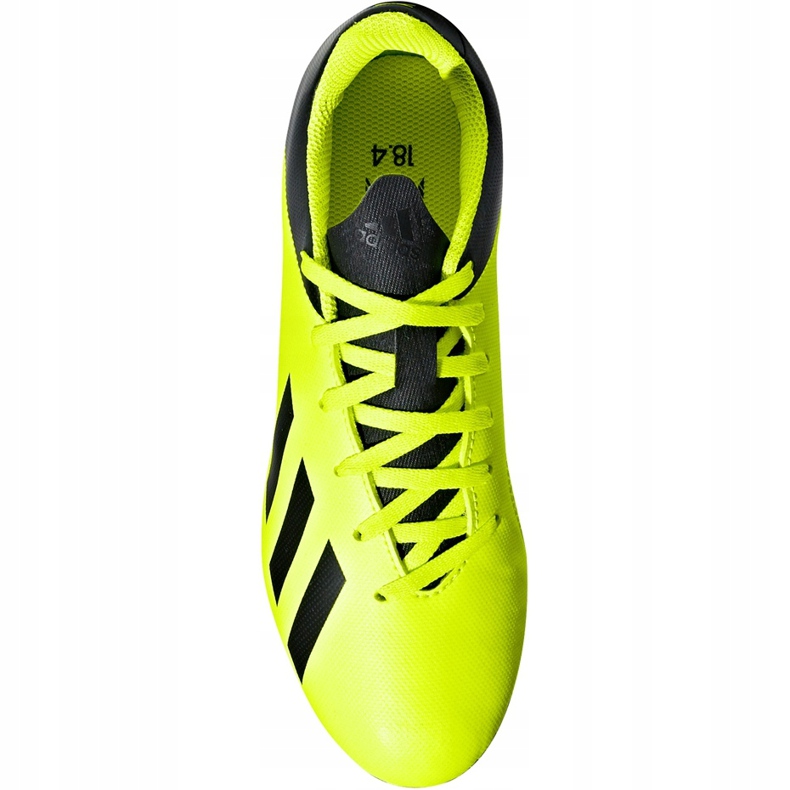Adidas X 18.4 FxG Jr DB2420 football boots yellow yellow 1