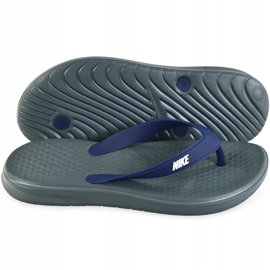 Nike Solay Thong 882690 001 Men's Slide navy blue grey 2