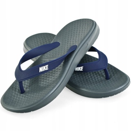 Nike Solay Thong 882690 001 Men's Slide navy blue grey 1