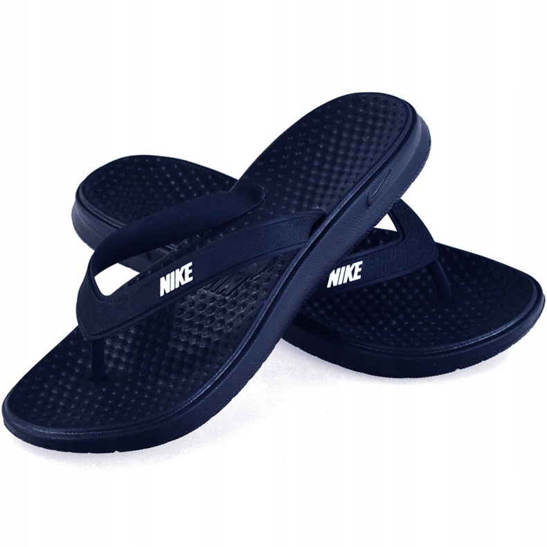 Nike Solay Thong 882690 400 Slide navy blue 1