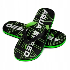 Aqua-Speed ​​Rhodes black and green men's slippers col. 38 1
