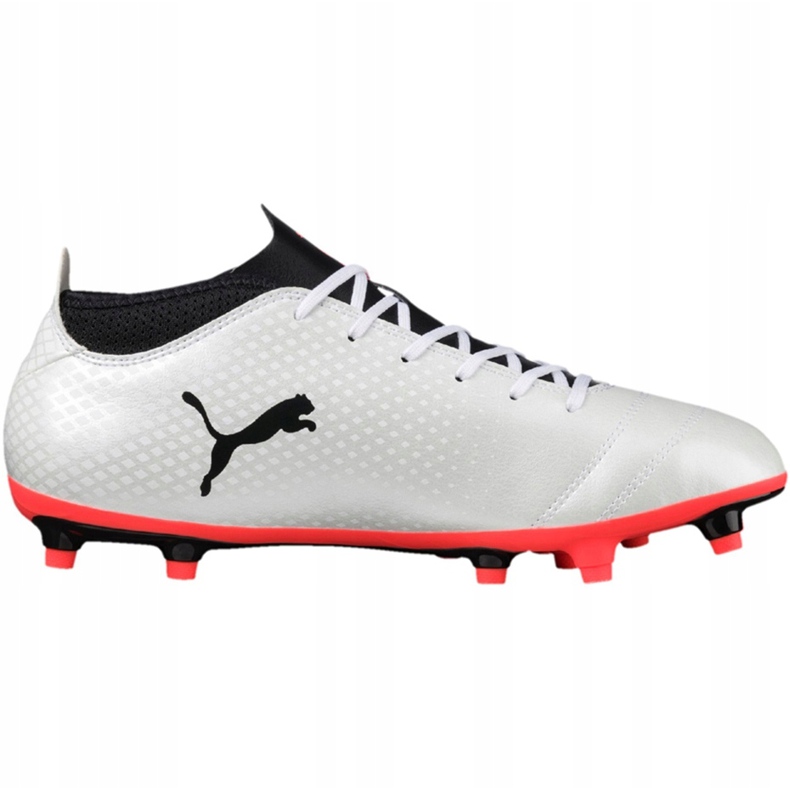 Football shoes Puma One 17.4 Fg white-black-red 104075 01 multicolored 1