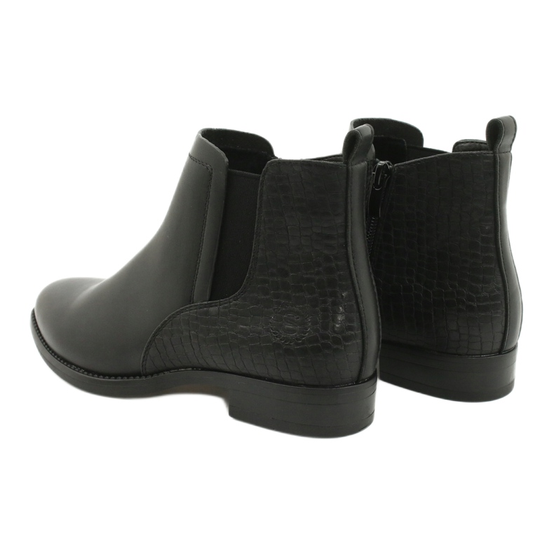 Chelsea boots Black boots Sergio Leone BT558 3