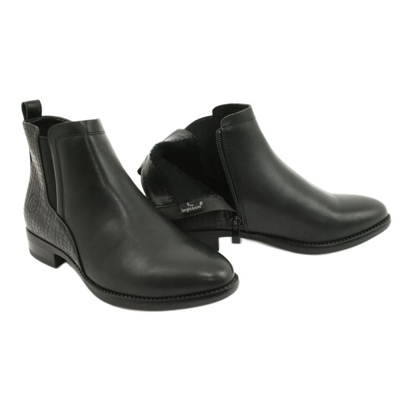 Chelsea boots Black boots Sergio Leone BT558 5 Chelsea boots Black boots Sergio Leone BT558 5