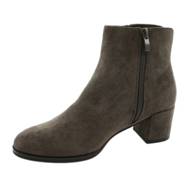 Suede boots Coffe Sergio Leone BT528 brown grey 1