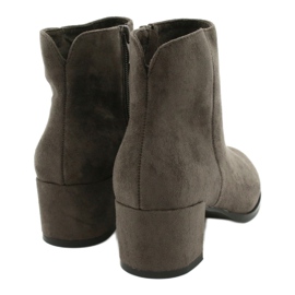Suede boots Coffe Sergio Leone BT528 brown grey 3