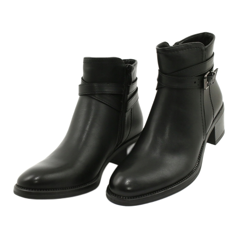 Boots decorated with Sergio Leone BT616 stripes black 2