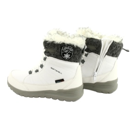Softshell snow boots with American Club SN26 / 20 membrane white grey 3