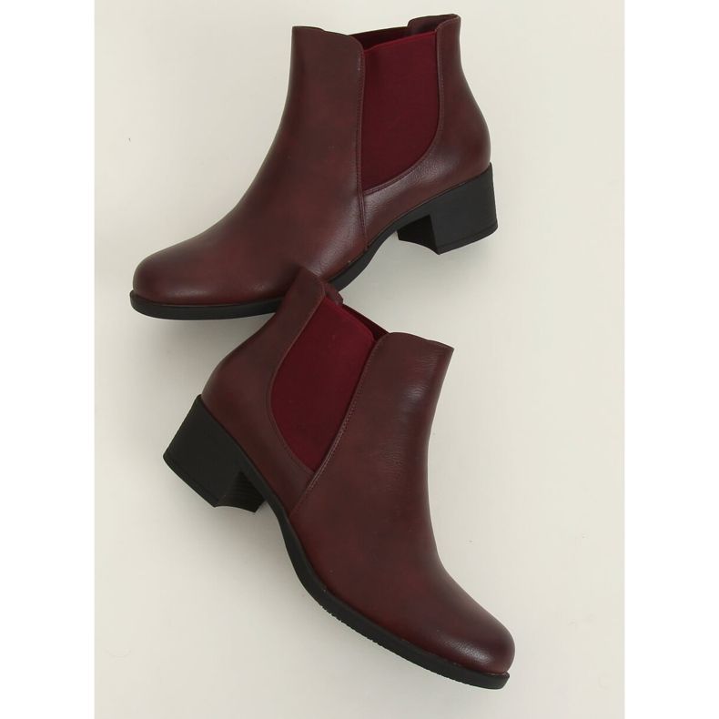 Claret 8B875 Wine boots for women red 1