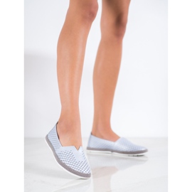 Leather Sneakers Slip On VINCEZA blue 2 Leather Sneakers Slip On VINCEZA blue 2