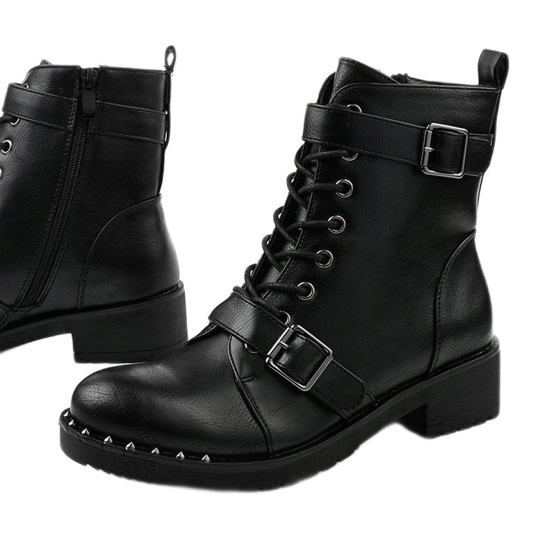 Black Xylesh lace-up insulated boots 1