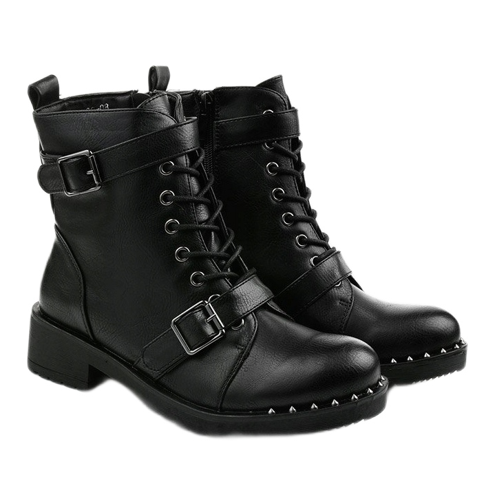 Black Xylesh lace-up insulated boots 2